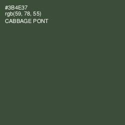 #3B4E37 - Cabbage Pont Color Image